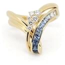 Sapphire Diamond Ring 12.5 K18YG Yellow Gold in Great Condition - & Other Stories