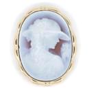 "Gerhard Schmidt K18 Yellow Gold Ladies Stone Cameo Pendant, Women's Gold Pendant" in Great Condition - & Other Stories