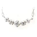 Collier en diamant K18WG 0,05 ct en or blanc en excellent état - & Other Stories