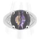 Amethyst Ametrine Diamond Ring K18WG 11 in Great Condition - & Other Stories