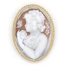 Antonio Guaracino Shell Cameo Brooch K18YG/PT900 in Great Condition - & Other Stories