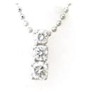 Ponte Vecchio Diamond Necklace 0.22ct K18WG White Gold in Great Condition - & Other Stories