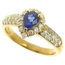 Stunning Sapphire 0.77ct, Diamond 0.50ct, 4.7g K18YG Yellow Gold Ring, Size 13 for Women in Excellent Condition - & Other Stories