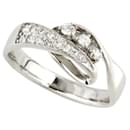 No Brand 0.25ct Melee Diamond Ring in Pt900 Platinum Size 13.5, Silver for Ladies (Pre-owned) in Excellent Condition - & Other Stories