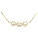 K18 Yellow Gold Pearl Necklace in Pristine Condition - & Other Stories