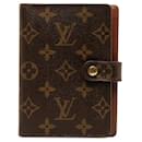 Cubierta de cuaderno Louis Vuitton Monogram Agenda PM R20005 en muy buen estado