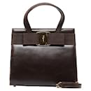 Salvatore Ferragamo Vara Ribbon Leather 2WAY Handbag in Very Good Condition