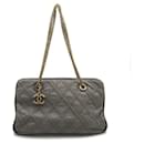 Chanel Quilted Leather Triptych Tote Leather Tote Bag in Very Good Condition