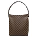 Bolsa transversal Louis Vuitton Damier Ebene Looping GM em lona N51144 em ótimo estado