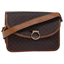 CELINE Macadam Canvas Shoulder Bag Brown Auth 80062 - Céline