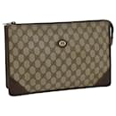 GUCCI GG Supreme Pochette en PVC Beige 97 01 029 Auth 79622 - Gucci