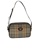 Burberrys Nova Check Shoulder Bag Canvas Beige Auth mr273 - Autre Marque