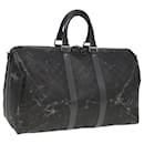 LOUIS VUITTON Bolsa Keepall Bandoulière 45 Damier Carbon Negra N41324 Auth bs15288 - Louis Vuitton