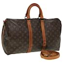 LOUIS VUITTON Monogram Keepall Bandouliere 45 Boston Bag M41418 LV Auth 79091 - Louis Vuitton