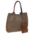 GUCCI GG Canvas Tote Bag Beige 101920 Auth 77708 - Gucci