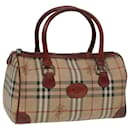 Borsa a mano Burberrys Nova Check in pelle PVC beige Auth mr276 - Autre Marque