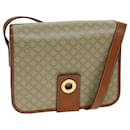 CELINE Macadam Canvas Shoulder Bag Beige Auth 79130 - Céline