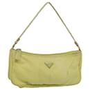 Pochette Accessoire PRADA Nylon Jaune Citron Rose Auth bs15411 - Prada