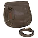 Chloe Shoulder Bag Leather Brown Auth kk255 - Chloé