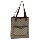 GUCCI GG Supreme Web Sherry Line Tote Bag PVC Beige Red 123 02003 Auth fm3508 - Gucci