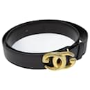 Ceinture GUCCI en cuir 32,3"" noire Auth ar11920B - Gucci