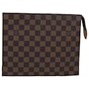 LOUIS VUITTON Damier Ebene Poche Toilette 26 Pouch N47543 LV Auth 78127 - Louis Vuitton