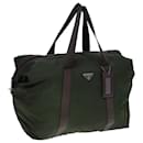 PRADA Boston Bag Nylon Khaki Auth 78423 - Prada