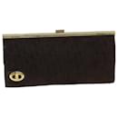 Christian Dior Trotter Canvas Clutch Bag Leather Brown Auth bs15371