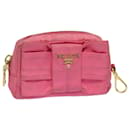 PRADA Pouch Nylon Pink Pink Auth bs15412 - Prada