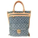 Louis Vuitton Blue Monogram Denim Sac Plat