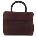 Prada Suede Top Handle Bag  Suede Handbag in Very Good Condition