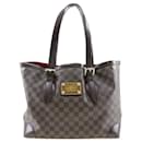 Sac fourre-tout en toile Louis Vuitton Hampstead MM N51204 en bon état