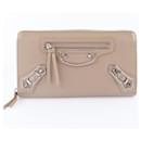 Balenciaga Classic Continental Zip Wallet  Leather Long Wallet 390187 in Very Good Condition