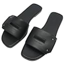 NINE HERMES SHOES SANDALS VIEW H192125Z 38 BLACK LEATHER SANDALS - Hermès