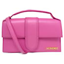 NEW JACQUEMUS LE GRAND BAMBINO 213BA007 PINK LEATHER HANDBAG PURSE - Jacquemus