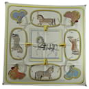 NINE HERMES SCARF GRAND APPARAT JACQUES EUDEL SQUARE 90 SILK SCARF - Hermès