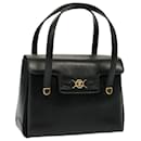 CELINE Hand Bag Leather Black Auth yk13208 - Céline