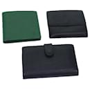 LOUIS VUITTON Cartera Epi 3Set Verde Negro LV Auth am6303 - Louis Vuitton