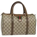 Bolsa Boston em PVC bege da linha Sherry GG Supreme Web da GUCCI 40 02 007 Auth bs15457 - Gucci