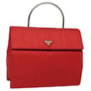 PRADA Bolso de mano de nailon rojo Auth 78079 - Prada