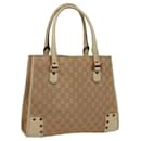 Sac à main en toile GG GUCCI Beige 124260 Auth 78343 - Gucci