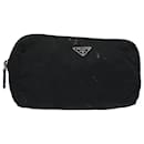 Bolso de nylon negro Prada Auth 79279