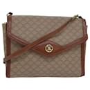 Bolsa de ombro em lona Macadam CELINE bege Auth 80064 - Céline