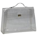 HERMES Bolsa de Mano Kelly de Vinilo Transparente Auth 79847 - Hermès