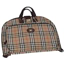 Burberrys Nova Check Kleiderhülle aus Canvas Beige Braun Auth 75841 - Autre Marque