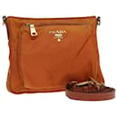 PRADA Sac à épaule en nylon orange Auth 79767 - Prada