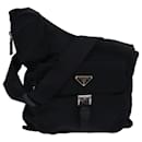 Borsa a spalla PRADA in nylon nero Auth ar11982 - Prada