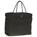 PRADA Hand Bag Nylon Khaki Auth 79523 - Prada