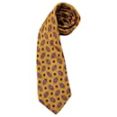 Etro yellow silk tie vintage 90s, Etro Milano