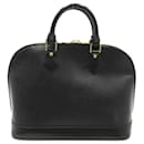 Louis Vuitton Alma PM Leather Handbag M52142 in Very Good Condition